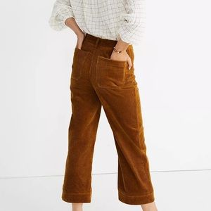 Madewell slim Emmett crop corduroy pants